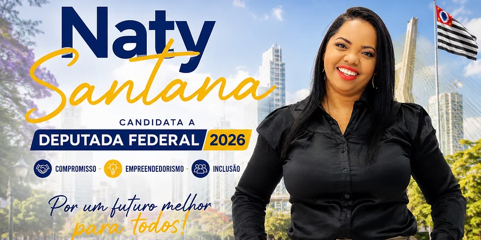 Naty Santana, pré-candidata a Deputada Federal 2026